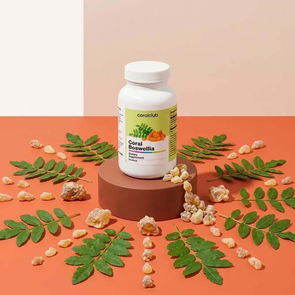Coral Boswellia de la Coral Club, alături de ingredientele sale