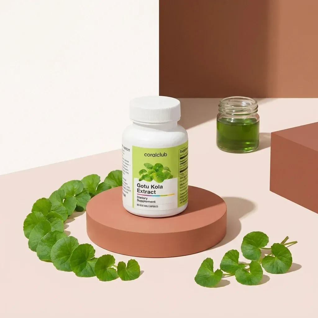 Gotu Kola Extract de la Coral Club, alături de ingredientele sale