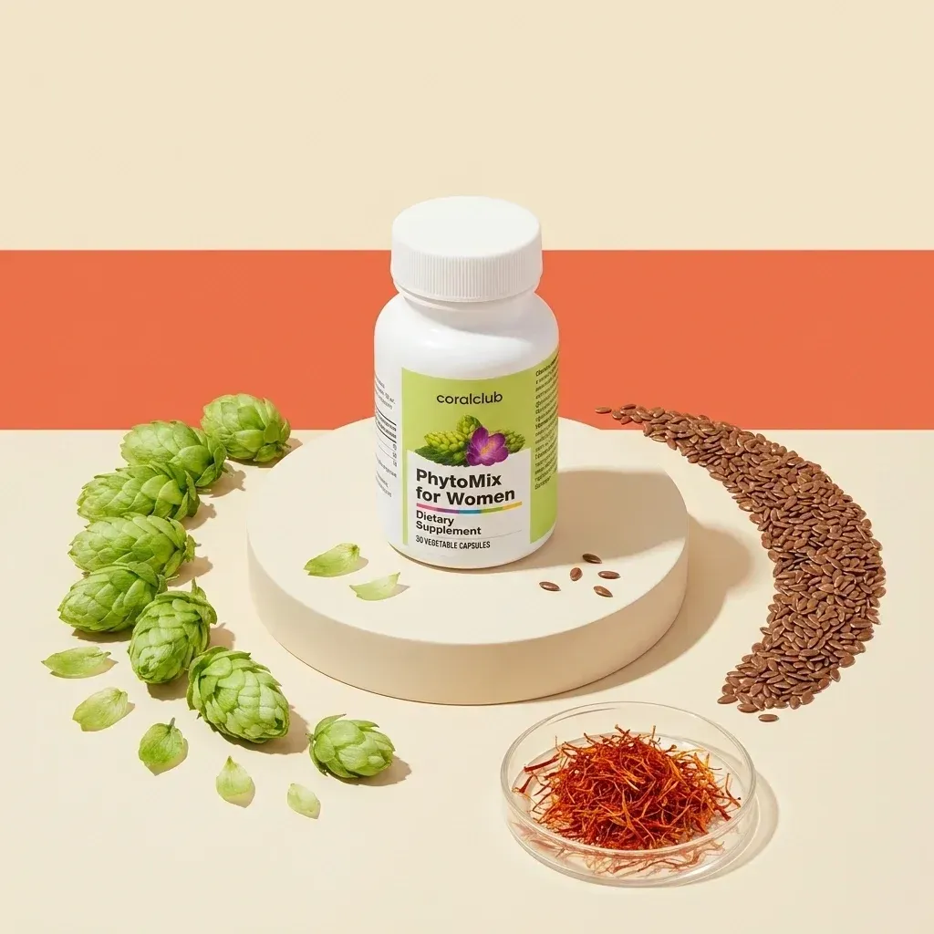 PhytoMix for Women de la Coral Club, alături de ingredientele sale