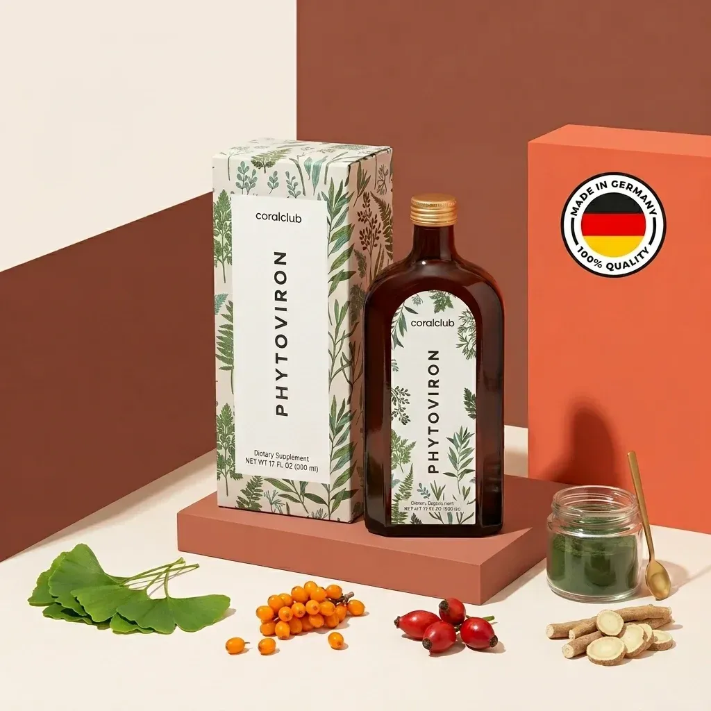 Phytoviron de la Coral Club, alături de ingredientele sale