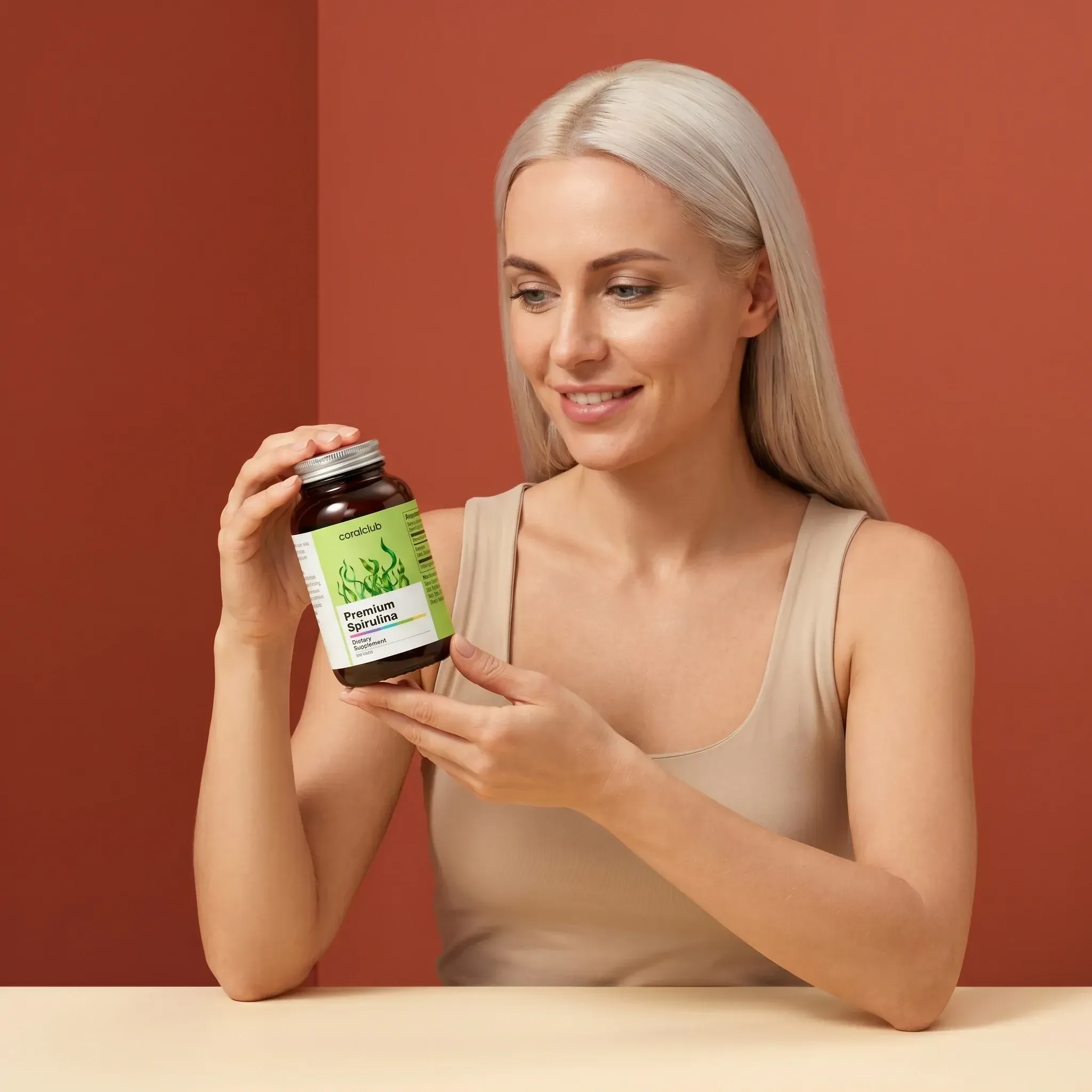 Premium Spirulina de la Coral Club, imagine de prezentare
