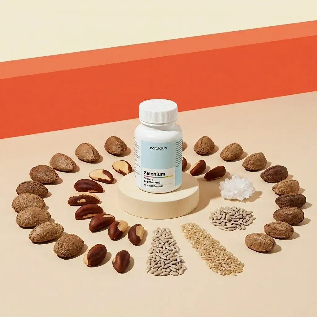 Selenium de la Coral Club, alături de ingredientele sale