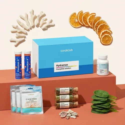 HydraMax de la Coral Club, alături de ingredientele sale