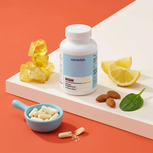 MSM cu biotină de la Coral Club, alături de ingredientele sale