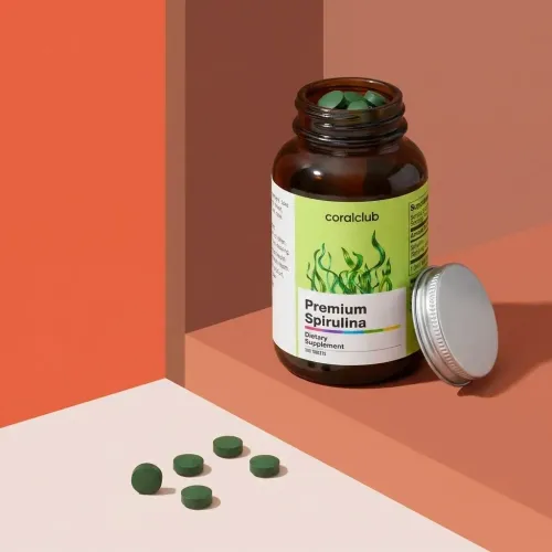 Premium Spirulina de la Coral Club, imagine de detaliu
