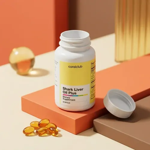 Shark Liver Oil Plus de la Coral Club, imagine de detaliu
