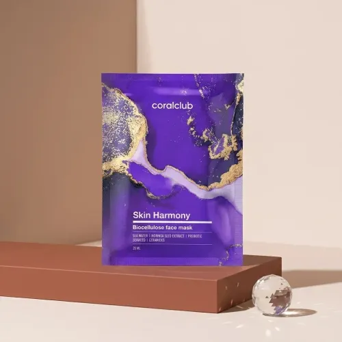 Ambalajul Skin Harmony Biocellulose Facial Mask de la Coral Club